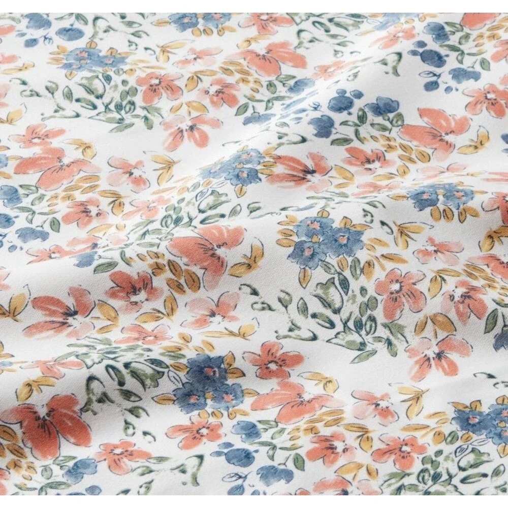 Twin/Twin XL 400 TC Printed Pattern Sheet Set Ditsy Floral -Threshold NEW